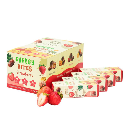Strawberry Flavored Energy Bites - Nalya