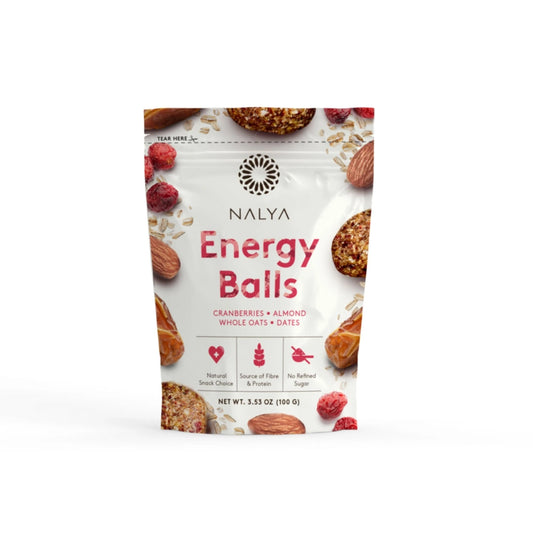 ENERGY BALLS WITH CRANBERRIES 100G (3.5Oz) - Pouches