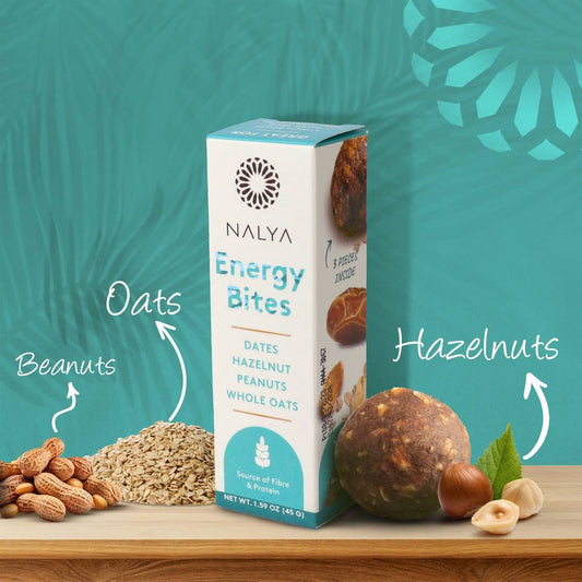 Energy Bites with Hazelnut | Peanuts | Whole Oats - Nalya