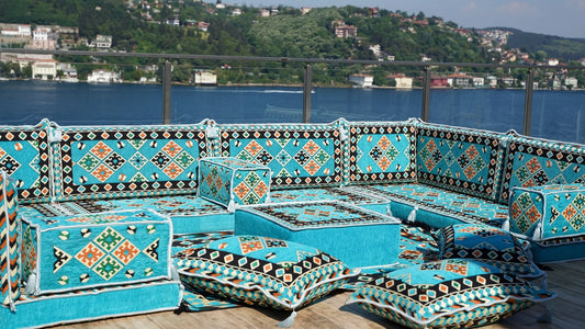 Turquoise Floor Cushions