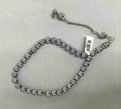 Tasbih Prayer Beads (33 Round Metal Beads)