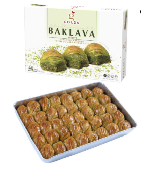 Golda Seashell Baklava 3.1 lb Midye Baklava