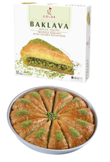 Golda Triangle Baklava with Double Pistachios 2.75 lb