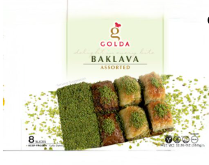 Golda Assorted Baklava with Double Pistachios