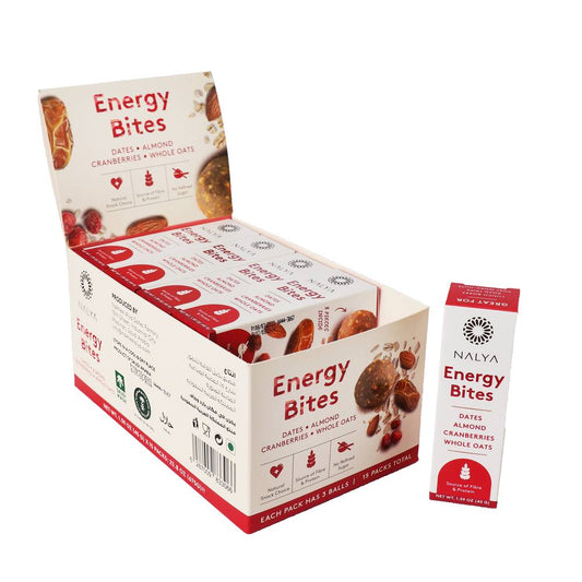 Energy Bites with Almonds | Cranberries | Whole Oats - Nalya